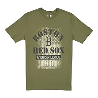 Boston Red Sox Army Green 2025 Armed Forces New Era T-Shirt
