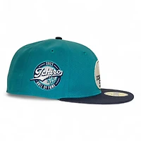 Seattle Mariners Northwest Green Navy 2T Leon the Lab Ichiro Patch Grey UV New Era 59FIFTY Fitted Hat