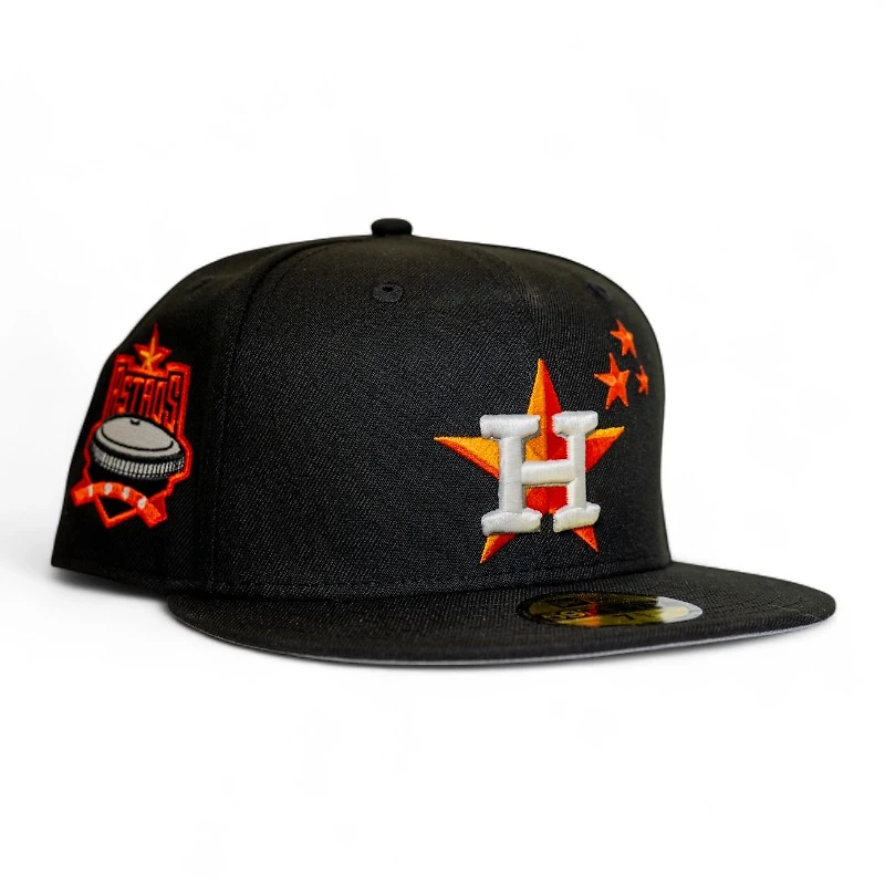 Houston Astros Black Leon the Lab 1986 Patch Grey UV New Era 59FIFTY Fitted Hat