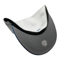 Los Angeles Dodgers White and Radiant Blue 2024 WS Patch Gray UV 59FIFTY Fitted Hat
