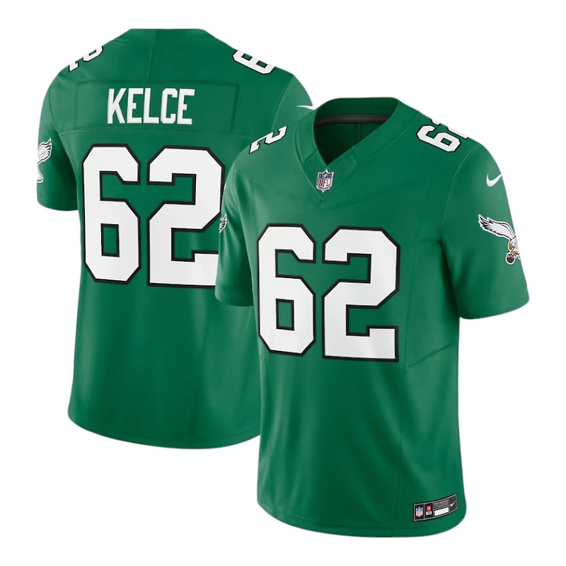 Philadelphia Eagles Jason Kelce Kelly Green Nike Vapor F.U.S.E Limited Jersey
