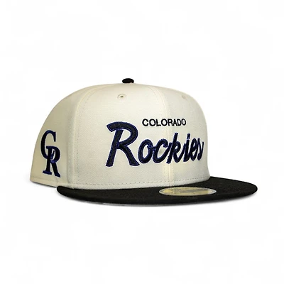 Colorado Rockies Chrome Black 2T Leon the Lab CR Patch Grey UV New Era 59FIFTY Fitted Hat