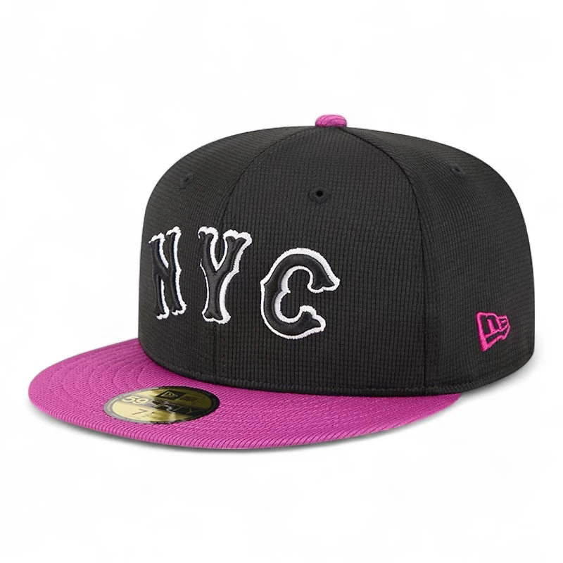 New York Mets Charcoal and Purple City Connect Batting Practice Era 59FIFTY Fitted Hat
