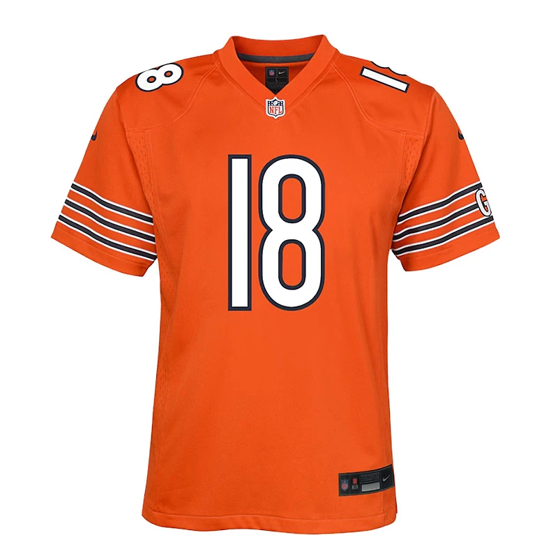 Youth Chicago Bears Caleb Williams Orange Nike Game Jersey