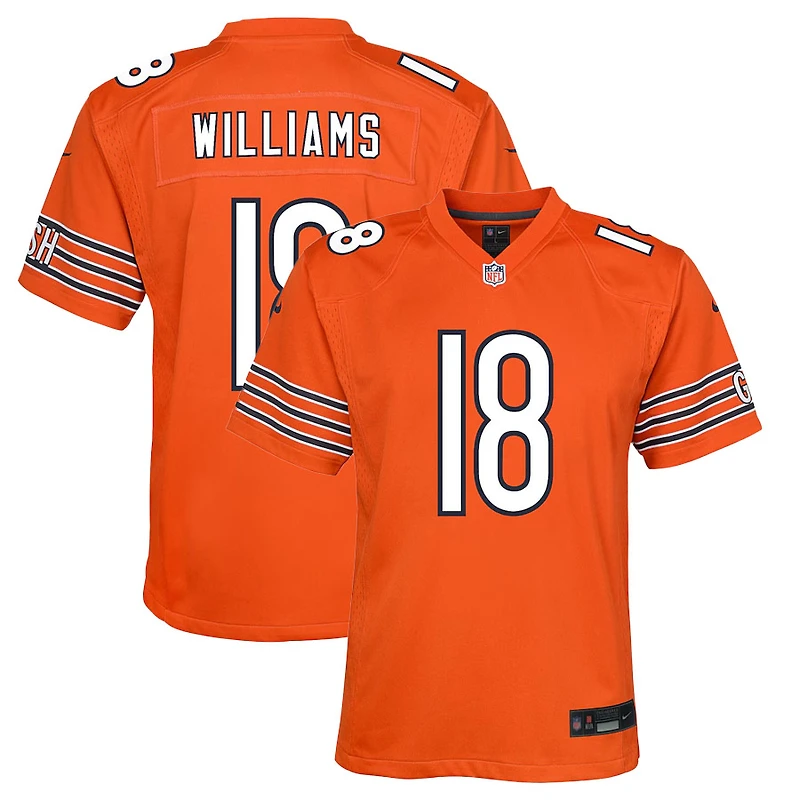 Youth Chicago Bears Caleb Williams Orange Nike Game Jersey