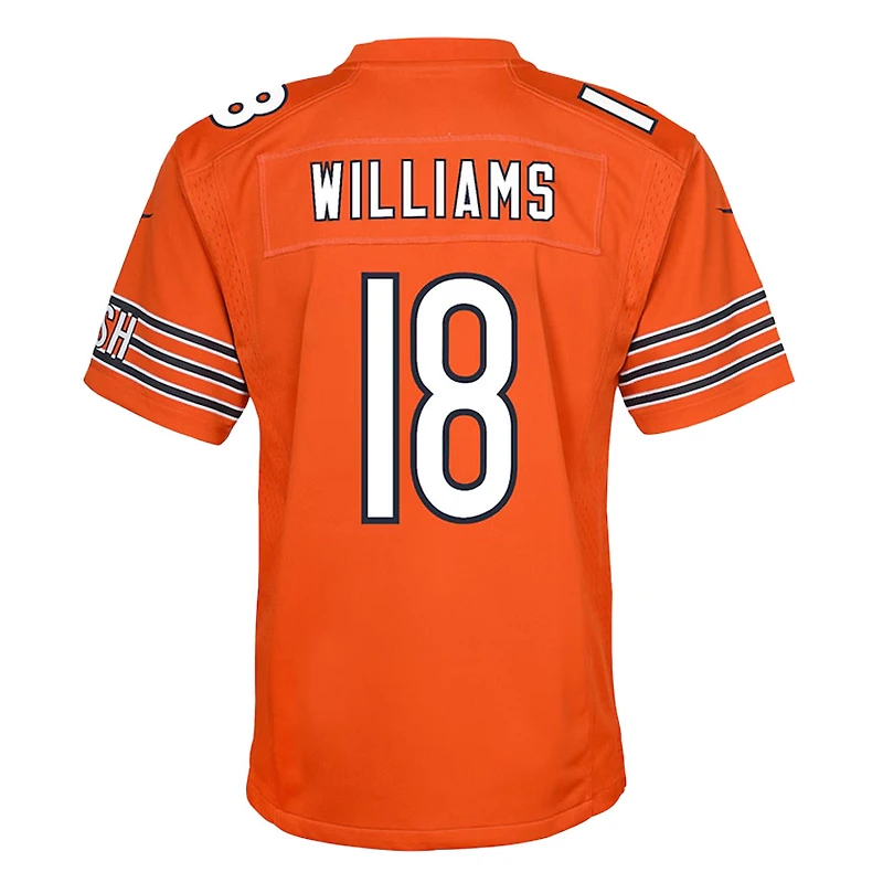 Youth Chicago Bears Caleb Williams Orange Nike Game Jersey