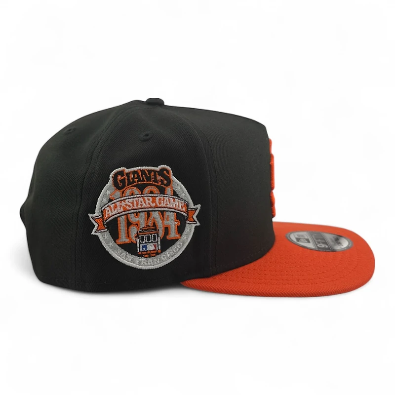 San Francisco Giants 2Tone Upside Down Logo 1984 ASG Patch New Era 9FIFTY A-Frame Snapback Hat