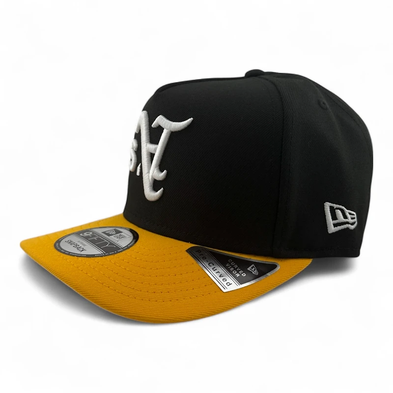 Oakland Athletics 2Tone Upside Down Logo Battle of the Bay Patch New Era 9FIFTY A-Frame Snapback Hat