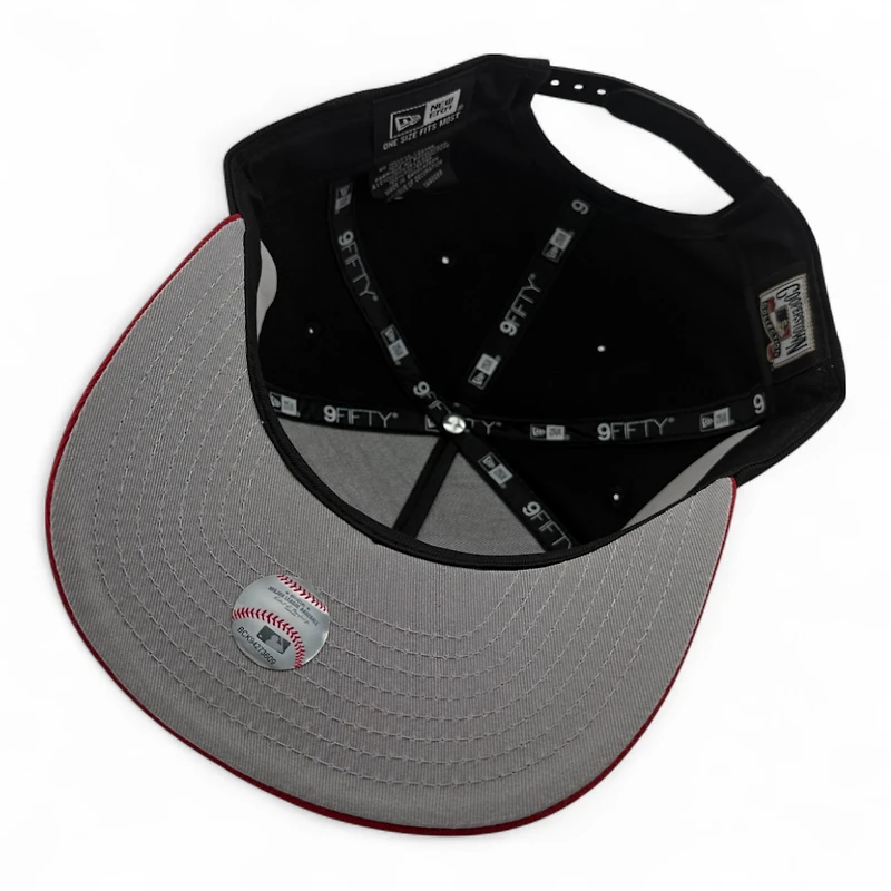 Los Angeles Angels 2Tone Upside Down Logo 50th Anniversary Patch New Era 9FIFTY A-Frame Snapback Hat