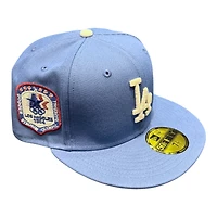 Los Angeles Dodgers Indigo Blue 1984 Olympic Patch Icy UV New Era 59FIFTY Fitted Hat