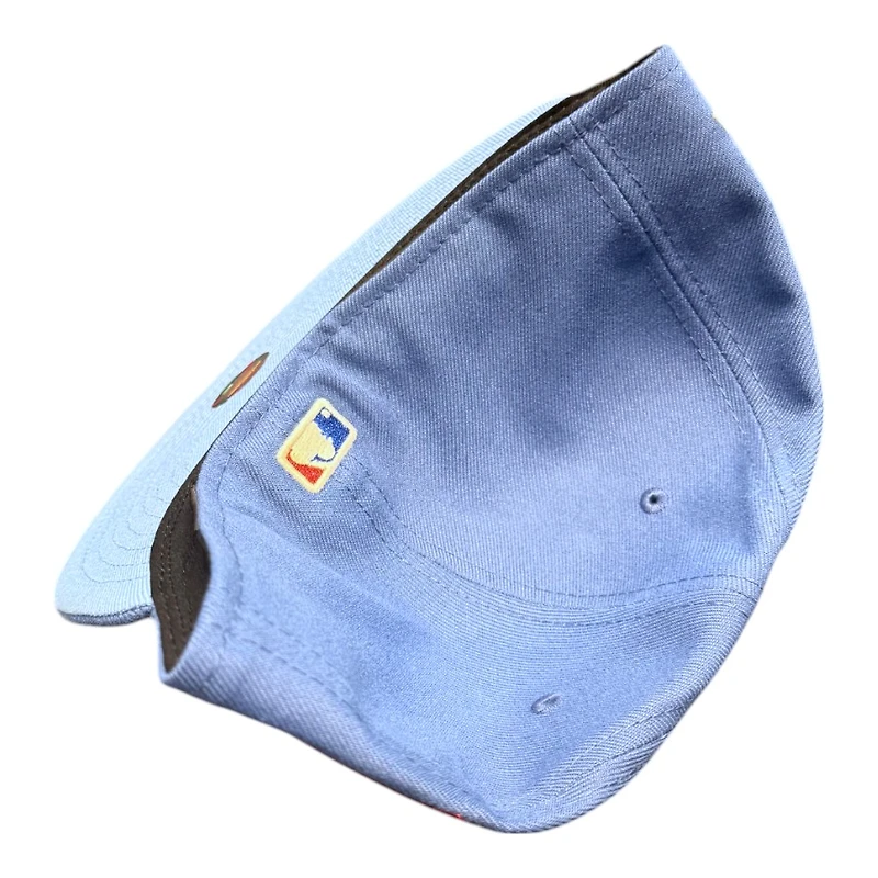 Los Angeles Dodgers Indigo Blue 1984 Olympic Patch Icy UV New Era 59FIFTY Fitted Hat