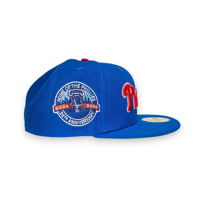 Philadelphia Phillies Royal Leon the Lab Home of Patch Green UV New Era 59FIFTY Fitted Hat