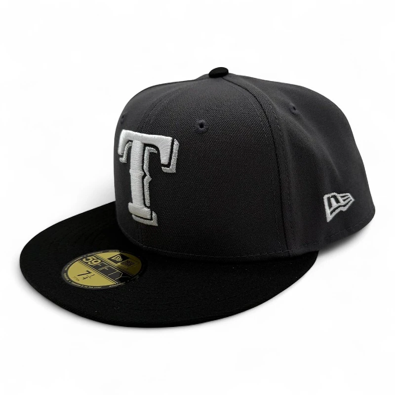 Texas Rangers Graphite and Black 2024 All Star Game Patch Gray UV New Era 59FIFTY Fitted Hat