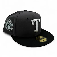 Texas Rangers Graphite and Black 2024 All Star Game Patch Gray UV New Era 59FIFTY Fitted Hat