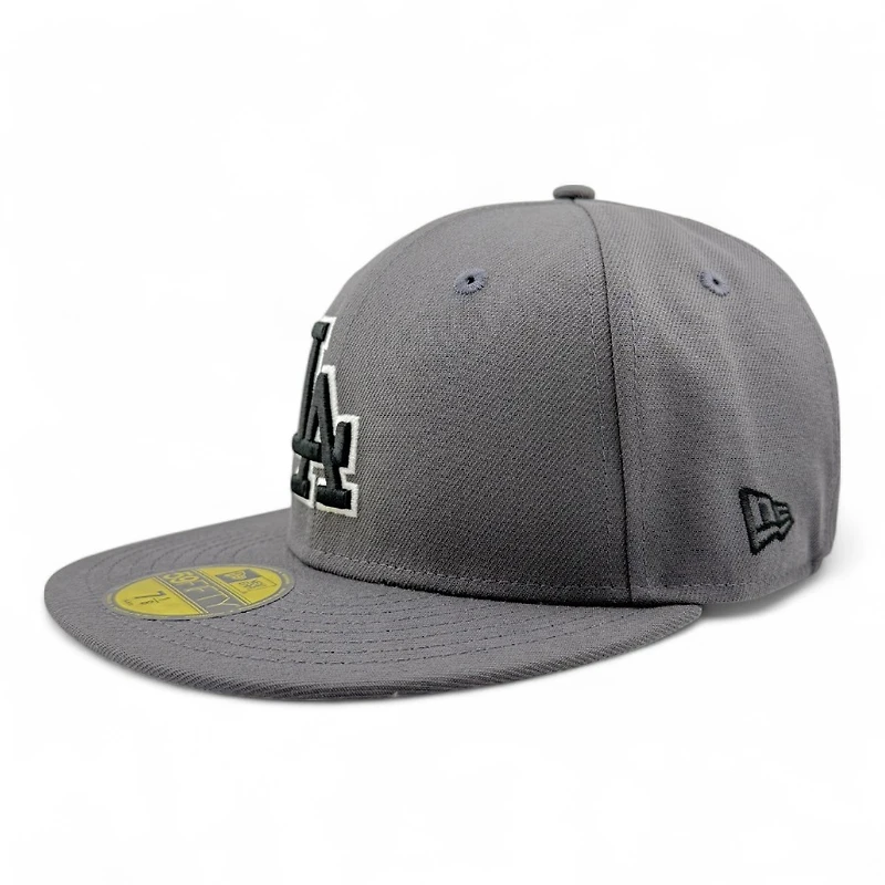 Los Angeles Dodgers Graphite 2024 World Series Champions Patch Grey UV New Era 59FIFTY Fitted Hat