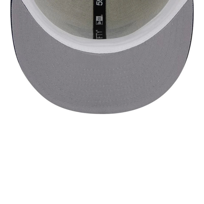 Dallas Cowboys Cream and Navy Star Logo Grey UV New Era 59FIFTY Fitted Hat