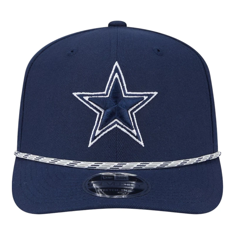 Dallas Cowboys Navy Gameday Multi Rope New Era 9SEVENTY Adjustable Stretch-Snap Hat