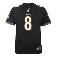Youth Baltimore Ravens Lamar Jackson Black Nike Game Jersey