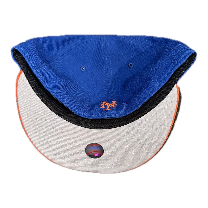 New York Mets Royal and Orange Mr. Met Spring Training Puerto Rico Patch Grey UV Era 59FIFTY Fitted Hat