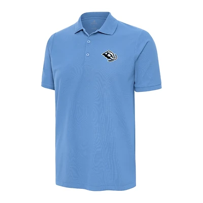 Utah Mammoth Mountain Blue Antigua Primary Logo Polo Shirt