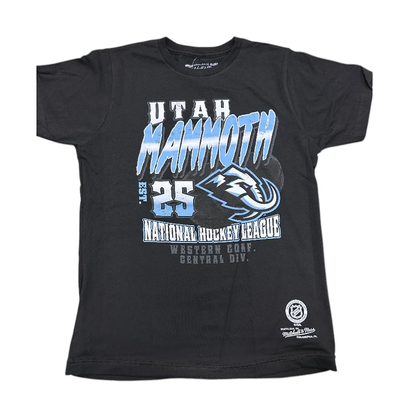 Youth Utah Mammoth Mitchell & Ness Black Graffiti NHL T-Shirt