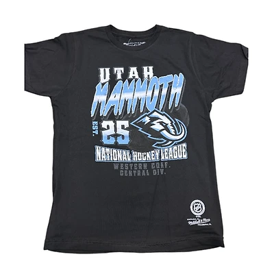 Youth Utah Mammoth Mitchell & Ness Black Graffiti NHL T-Shirt