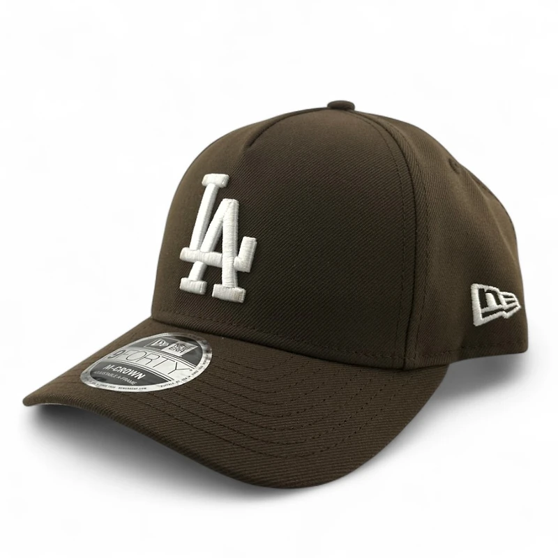 Los Angeles Dodgers Walnut Brown New Era 9FORTY M-Crown A-Frame Adjustable Hat