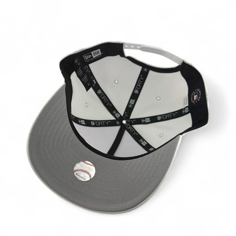 Los Angeles Dodgers All White New Era 9FORTY M-Crown A-Frame Adjustable Hat