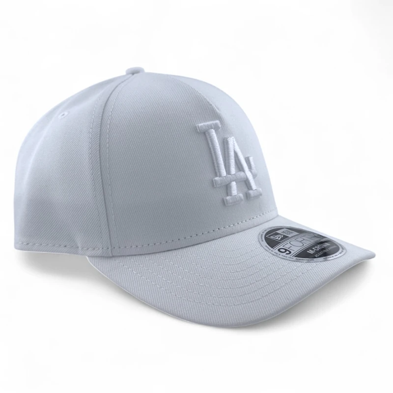 Los Angeles Dodgers All White New Era 9FORTY M-Crown A-Frame Adjustable Hat