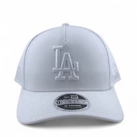 Los Angeles Dodgers All White New Era 9FORTY M-Crown A-Frame Adjustable Hat