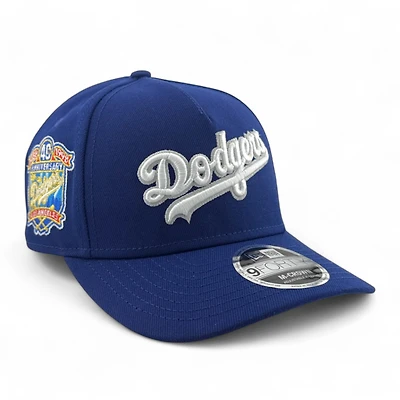 Los Angeles Dodgers Royal Blue 40th Anniversary Patch New Era 9FORTY M-Crown A-Frame Adjustable Hat