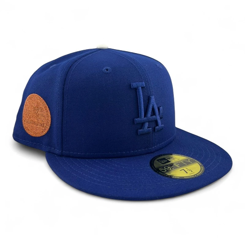Los Angeles Dodgers Royal Blue Bronze 1980 Olympic Patch Grey UV New Era 59FIFTY Fitted Hat