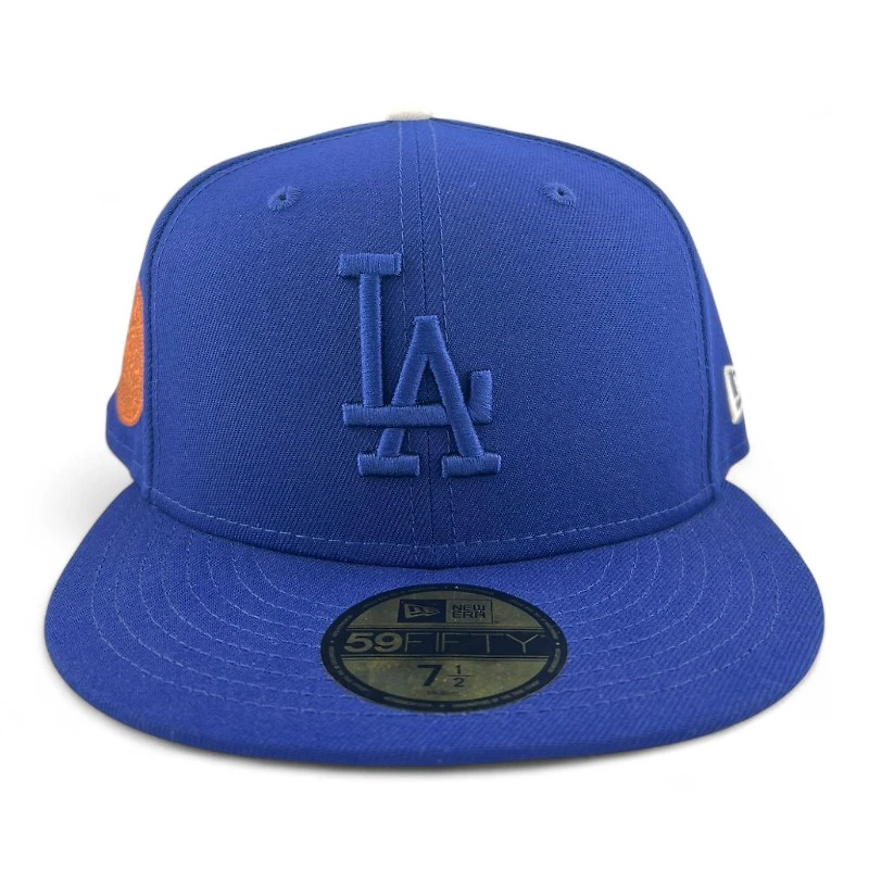 Los Angeles Dodgers Royal Blue Bronze 1980 Olympic Patch Grey UV New Era 59FIFTY Fitted Hat