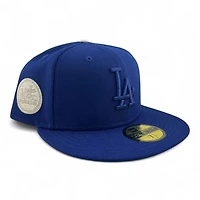 Los Angeles Dodgers Royal Blue Silver 1980 Olympic Patch Grey UV New Era 59FIFTY Fitted Hat