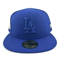 Los Angeles Dodgers Royal Blue Silver 1980 Olympic Patch Grey UV New Era 59FIFTY Fitted Hat