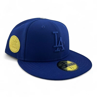 Los Angeles Dodgers Royal Blue Gold 1980 Olympic Patch Grey UV New Era 59FIFTY Fitted Hat