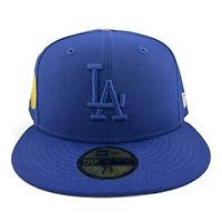 Los Angeles Dodgers Royal Blue Gold 1980 Olympic Patch Grey UV New Era 59FIFTY Fitted Hat