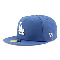 Los Angeles Dodgers Indigo Blue 8 Rings Patch Grey UV New Era 59FIFTY Fitted Hat