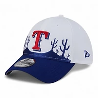 Texas Rangers White and Royal Blue Spring Training New Era 39THIRTY Flex Hat