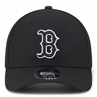 Boston Red Sox White on Black New Era 9FORTY M-Crown Adjustable Hat
