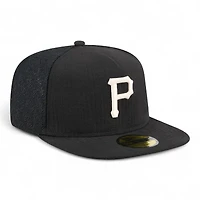 Pittsburgh Pirates Black Mesh New Era 59FIFTY A-Frame Fitted Hat