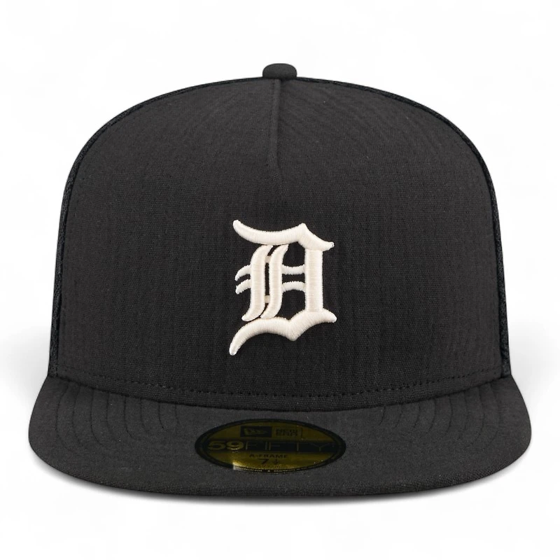Detroit Tigers Black Mesh New Era 59FIFTY A-Frame Fitted Hat