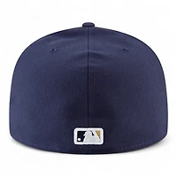 Milwaukee Brewers Navy Authentic Collection 59FIFTY Fitted Hat