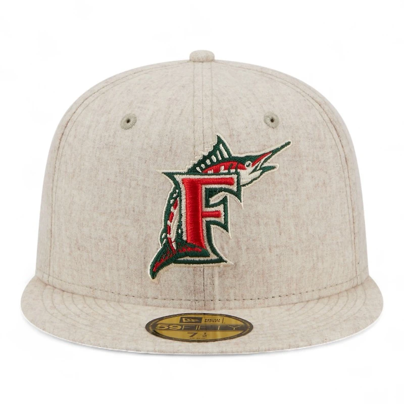 Florida Marlins Cream Lifestyle Energy 59FIFTY Fitted Hat