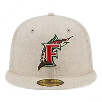 Florida Marlins Cream Lifestyle Energy 59FIFTY Fitted Hat