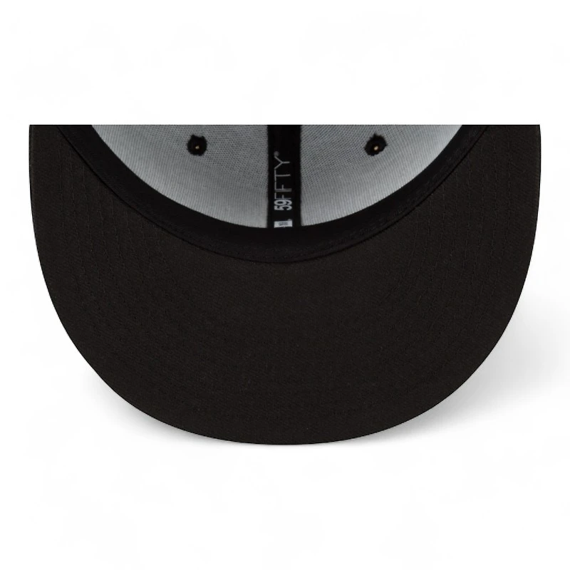 Chicago White Sox on Black Gothic Script City Connect 59FIFTY Fitted Hat