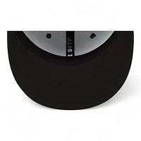 Chicago White Sox on Black Gothic Script City Connect 59FIFTY Fitted Hat