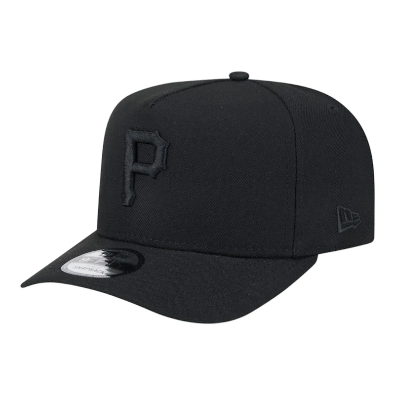 Pittsburgh Pirates Black on Black New Era 9FIFTY A-Frame Snapback Hat
