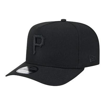Pittsburgh Pirates Black on Black New Era 9FIFTY A-Frame Snapback Hat