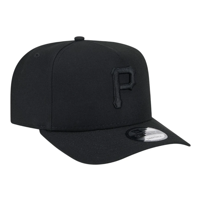 Pittsburgh Pirates Black on Black New Era 9FIFTY A-Frame Snapback Hat